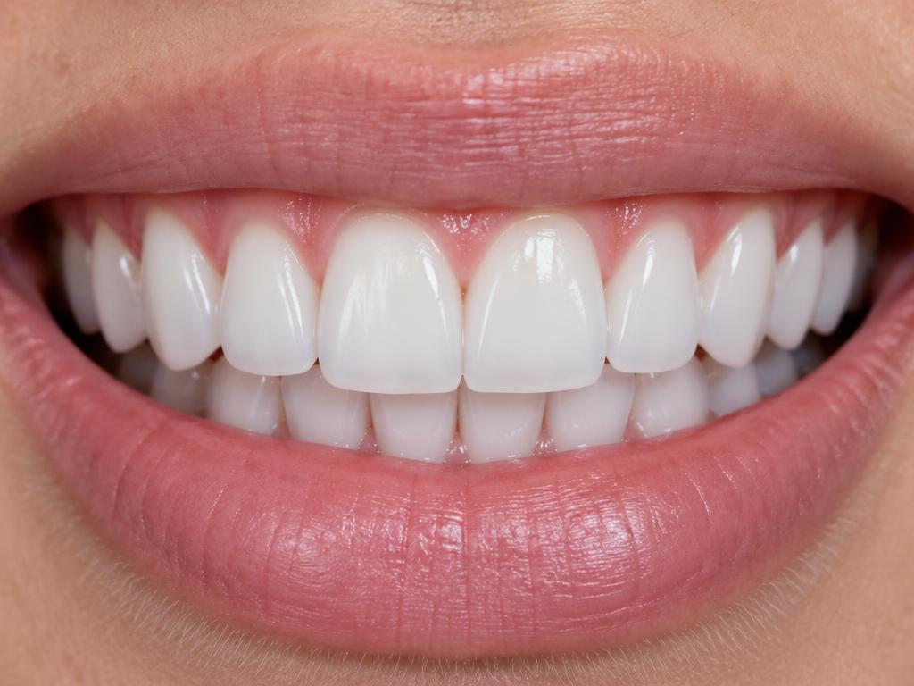 Smile after veneers and whitening treatment